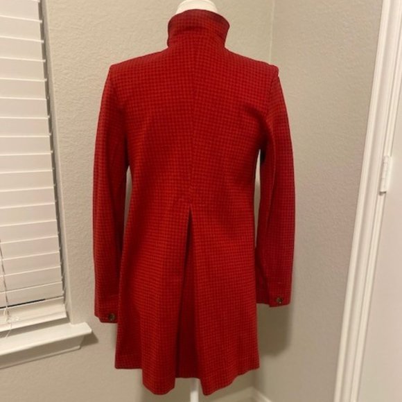 CAbi Red Houndstooth Celebration Jacket Coat - Picture 4 of 16